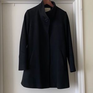 Fleurette Black Wool Coat